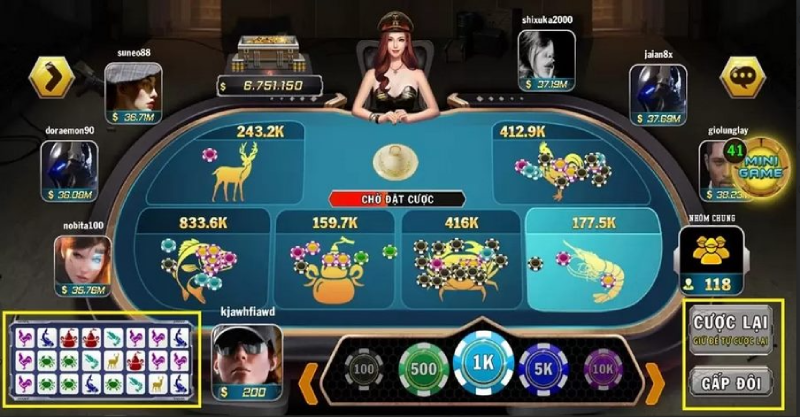 bầu cua tôm cá lucky88